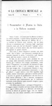 La Cronaca musicale