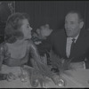 Jane Fonda and father Henry Fonda at opening night after-party of the stage production There Was a Little Girl