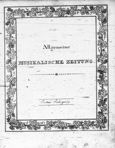 Allgemeine Musikalische Zeitung