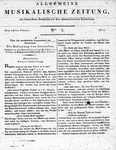 Allgemeine Musikalische Zeitung 