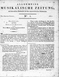 Allgemeine Musikalische Zeitung 