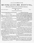 Allgemeine Musikalische Zeitung