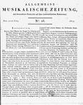 Allgemeine Musikalische Zeitung 