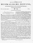 Allgemeine Musikalische Zeitung 