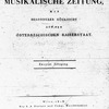 Allgemeine Musikalische Zeitung 