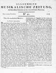 Allgemeine Musikalische Zeitung 