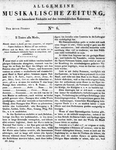 Allgemeine Musikalische Zeitung 