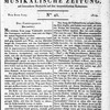 Allgemeine Musikalische Zeitung 