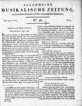 Allgemeine Musikalische Zeitung 