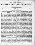 Allgemeine Musikalische Zeitung 