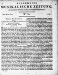 Allgemeine Musikalische Zeitung 
