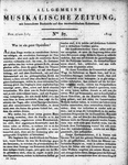 Allgemeine Musikalische Zeitung 