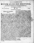 Allgemeine Musikalische Zeitung 
