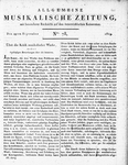 Allgemeine Musikalische Zeitung 