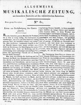 Allgemeine Musikalische Zeitung 