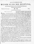 Allgemeine Musikalische Zeitung 