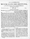 Allgemeine Musikalische Zeitung 