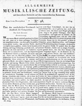 Allgemeine Musikalische Zeitung 