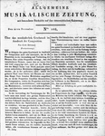 Allgemeine Musikalische Zeitung 