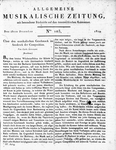 Allgemeine Musikalische Zeitung 