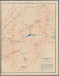 Sketch showing contour lines of mountains as drawn in the field  without vertical hatchings