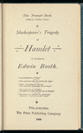 Shakespeare's tragedy of Hamlet as presented by Edwin Booth