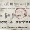 Athletics, Philadelphia, 1870. A. J. Reach, F. G. Malone, W. D. Fisler, T. J. Pratt, J. S. Sensenderfer, H. C. Schafer, Thos. Berry, G. Bechtel, J. Radcliff.