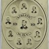 Athletics, Philadelphia, 1870. A. J. Reach, F. G. Malone, W. D. Fisler, T. J. Pratt, J. S. Sensenderfer, H. C. Schafer, Thos. Berry, G. Bechtel, J. Radcliff.