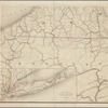 Post route map of the State of New York