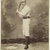 Unidentified baseball player in batting form
