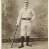 Unidentified baseball player in standing with bat