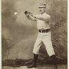 Unidentified baseball player in catching form