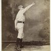 Unidentified baseball player in catching form