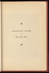 Shakespeare's tragedy of Hamlet