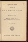 Shakespeare's tragedy of Hamlet