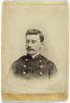 Unidentified soldier with mustache - portrait
