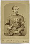 Unidentified soldier with mustache and beard - portrait