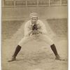 Unidentified baseball player in catching form