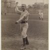 Unidentified baseball player in piching form