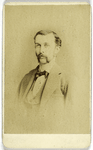 Unidentified man with mustache associated with baseball - wearing a suit and bow tie - portrait