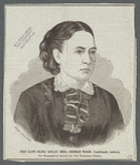 The late Eliza Logan- Mrs. George Wood-legitimate actress. For biographical sketch see City Theatrical column 