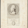 M. Barere de Vieuzac. Ne a Tarbes le 14 Septembre 1755. Député du Bigorre a  l'Assembleé Nationale de 1789.Assemblée la loi et le roi nationale