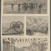 The Duke and Duchess of Teck at Southport. Experiments with the 9-pounder Whitworth field gun on Southport sands. The Whitworth 9-pounder breech-loading rifled field gun. The triumphal arch in Chapel Street. Arrival of the duke and duchess at the railway station
