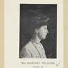 Miss Margery Williams. Author of "The price of youth" "The late returning" 