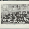 The Mayor of Newport visits the British admiral. 1. Miss Coggeshall. 2. Miss Newton. 3. Mr. Eayes. 4. Miss Taylor. 5. Admiral Watson. 6. Mrs. Coggeshall. 7. Mayor Coggeshall
