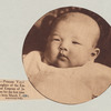 Right--Princess Yori third daughter of the Emperor and Empress of Japan, poses for the first time. She was born March 7 [1931]