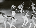Jerome Robbins and students of the School of American Ballet in a performance of his Circus Polka ballet