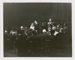 Martha Scott (bride), John Craven (groom), and Frank Craven (center-rear) in the stage production Our Town