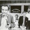 Playwright Athol Fugard with Danny Glover, Lonny Price, and Zakes Mokae during the stage production "Master Harold" ...and the Boys