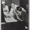 George Avakian, Billy Strayhorn, and Duke Ellington at piano